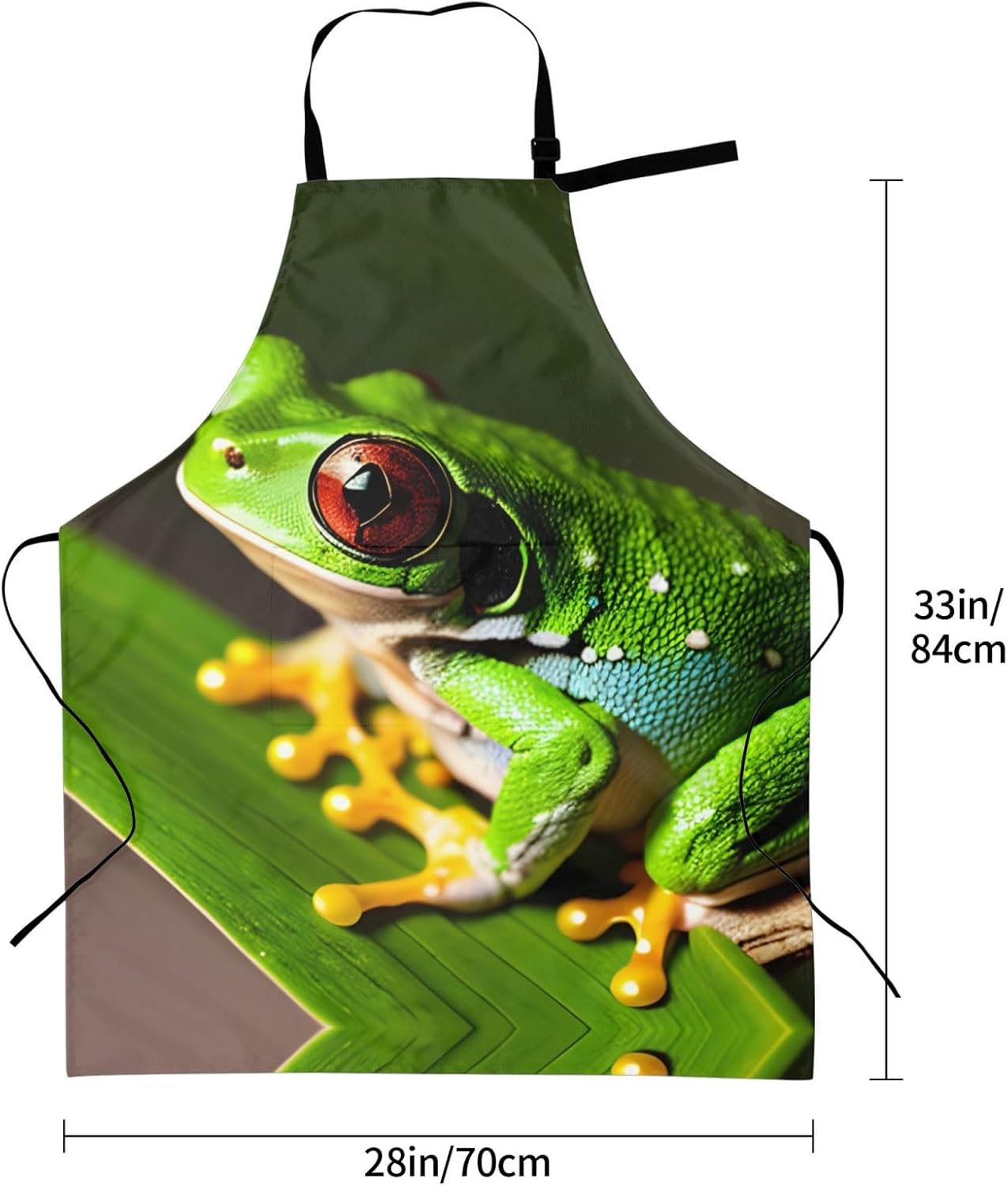 Tree Frog Baby print Waterproof chef's apron with pocket apron for kit