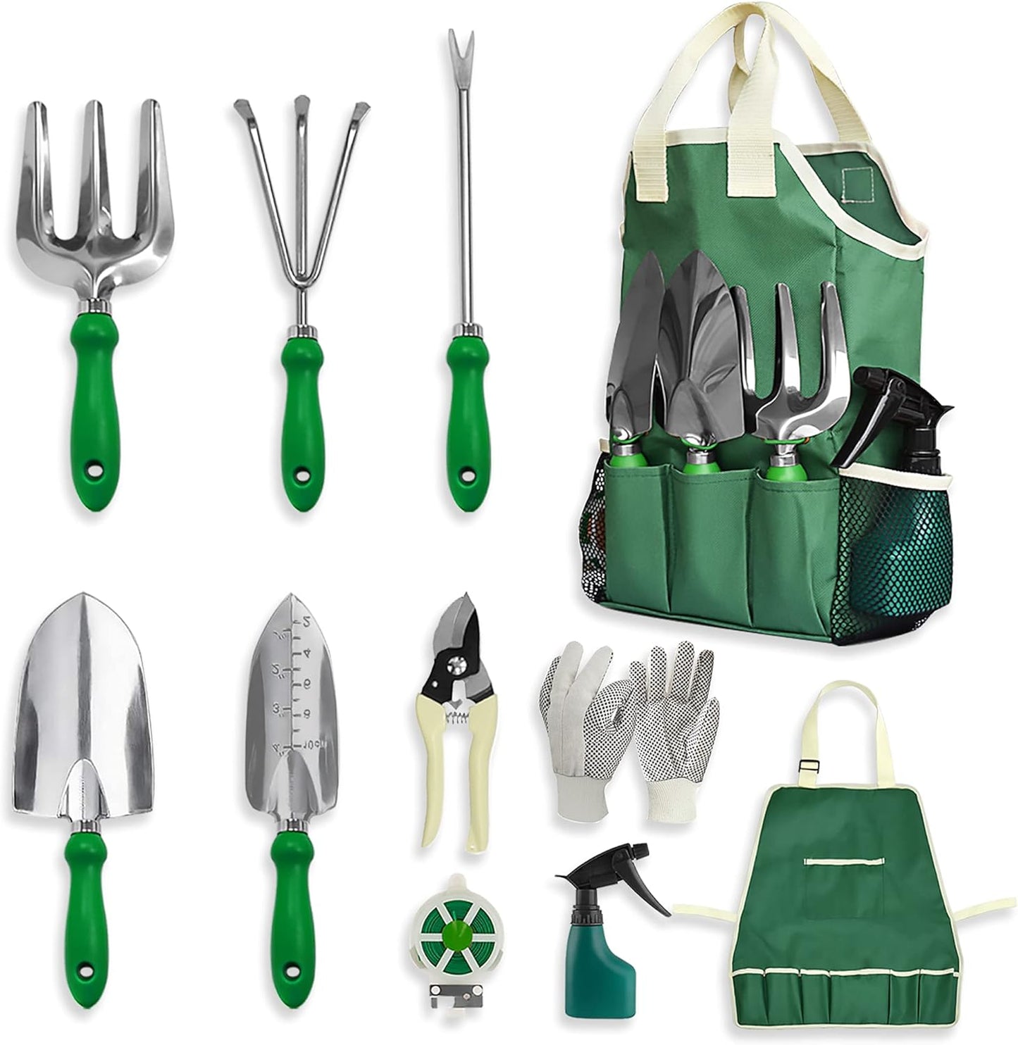 GardenHOME 11-Piece Gardening Tool Set – Garden Kit with Tote Bag, Apr