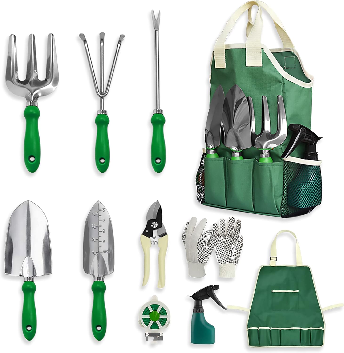 GardenHOME 11-Piece Gardening Tool Set – Garden Kit with Tote Bag, Apr