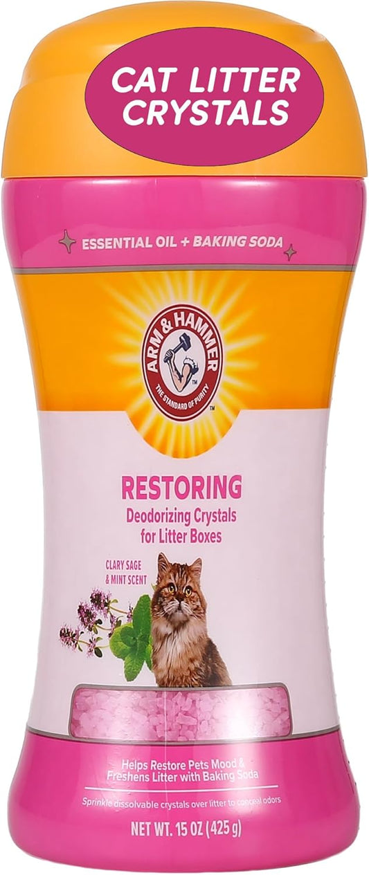 Arm & Hammer Restoring Cat Litter Box Deodorizing Crystals, Litter Deo