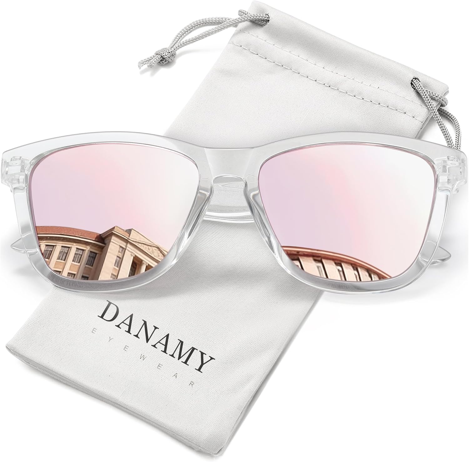 DANAMY Sunglasses Womens Polarized Sunglasses for Women Trendy Designe