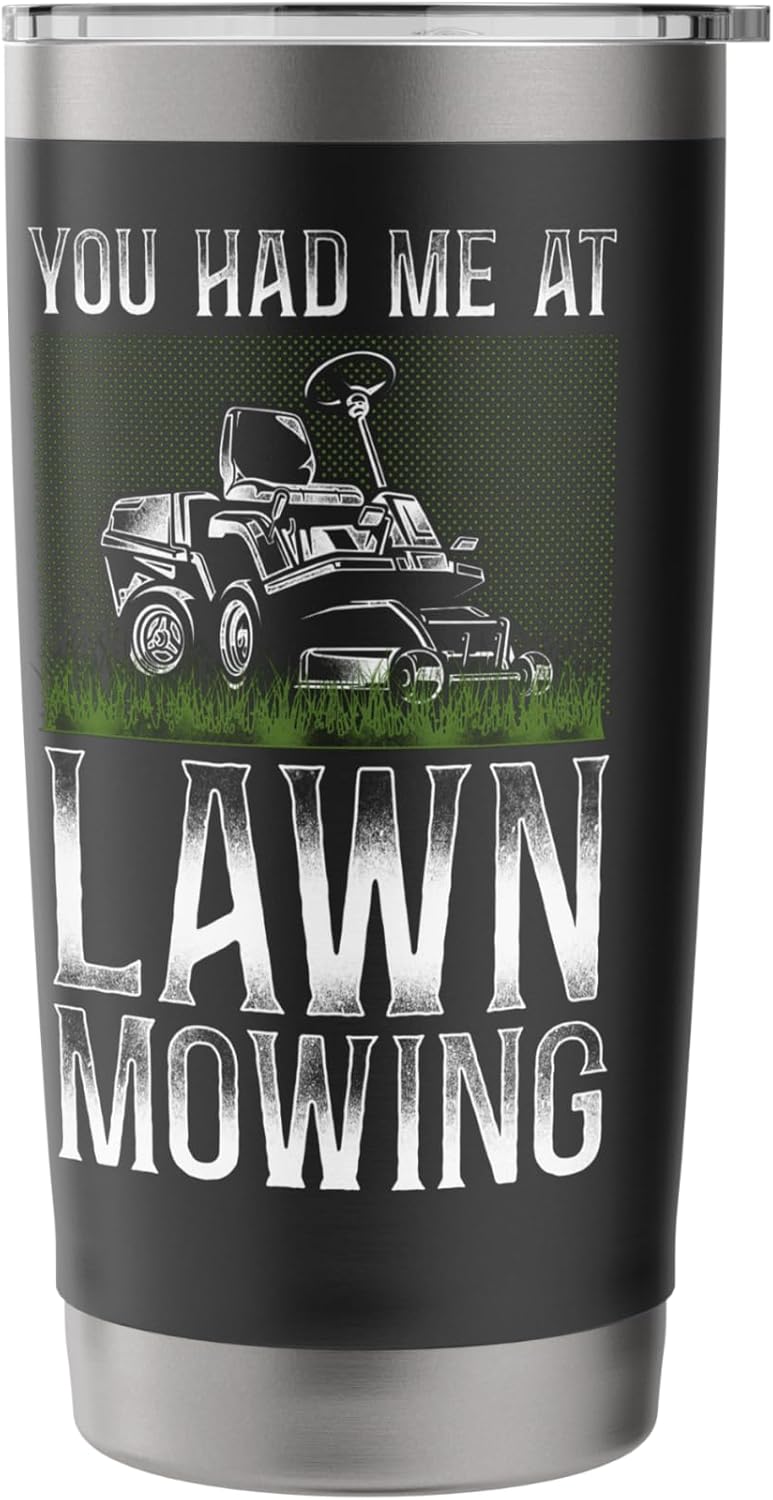 Lawn Mower Mowing Dad Father Landscaper Vintage Tractor You Stainless Steel Insulated Tumbler