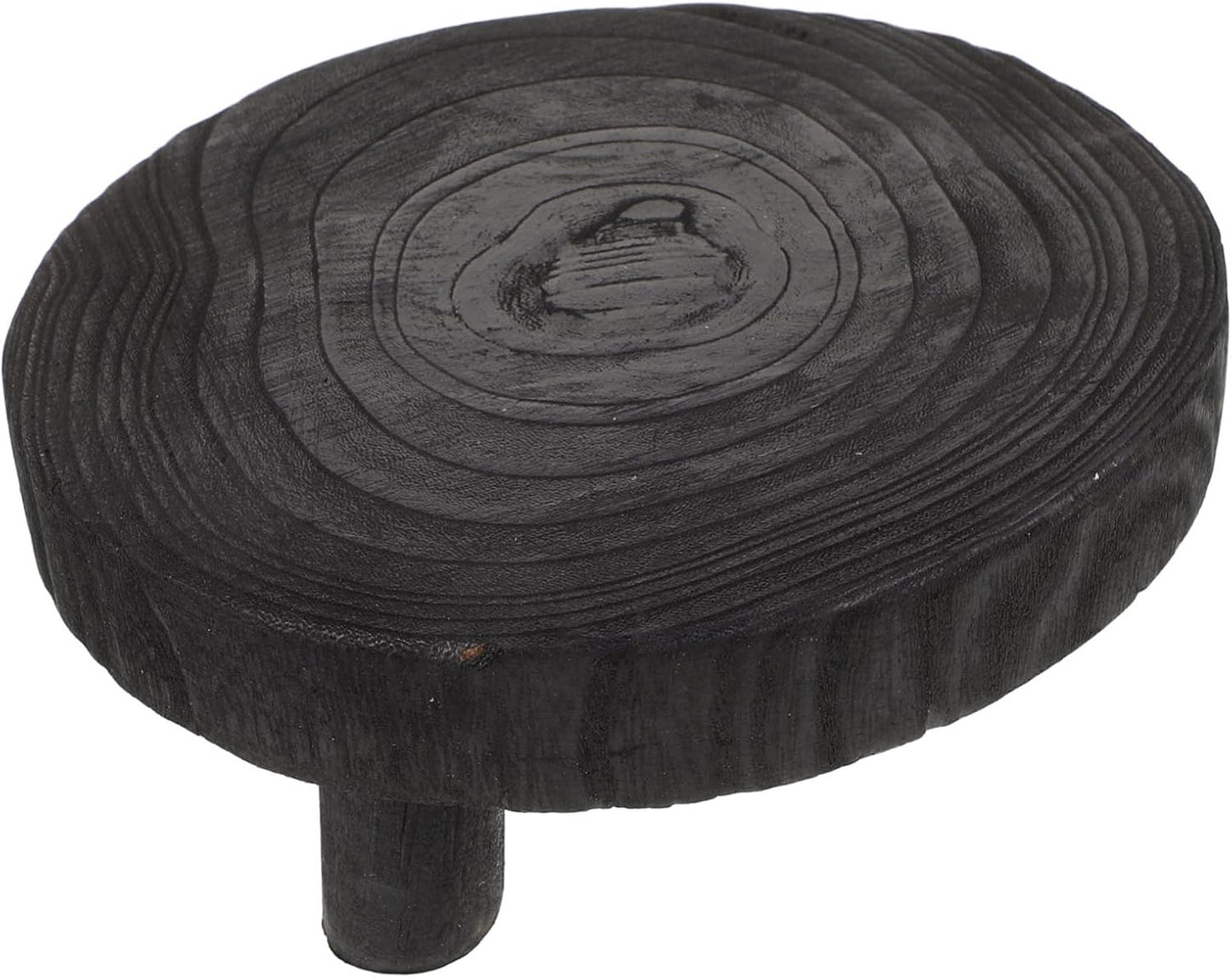 ERINGOGO Indoor Plant Stand Solid Wood Round Riser Perfect for Displaying Flowers Food and Decorations