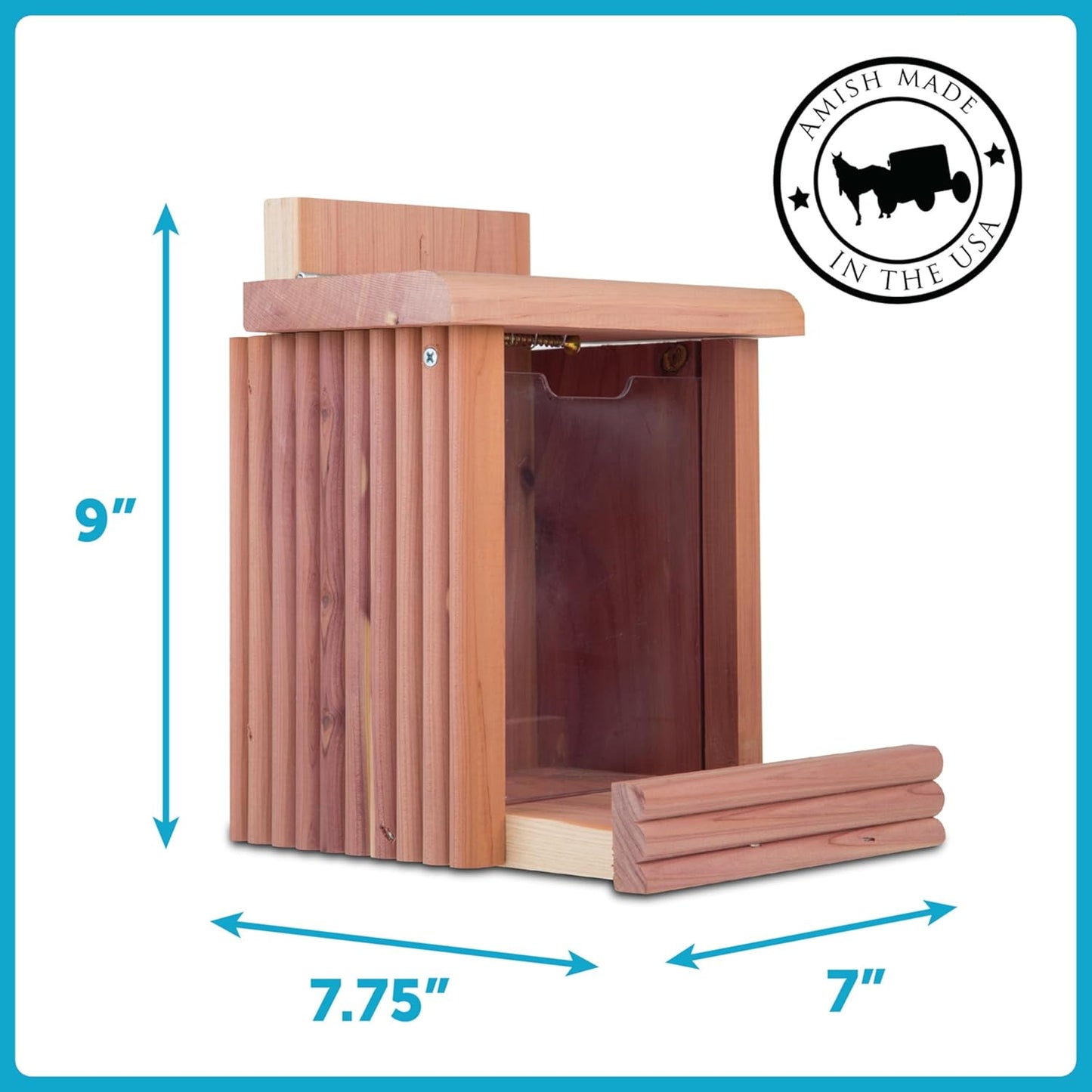 Pennington Cedar Squirrel Snacker Feeder, 2.75 LB Capacity