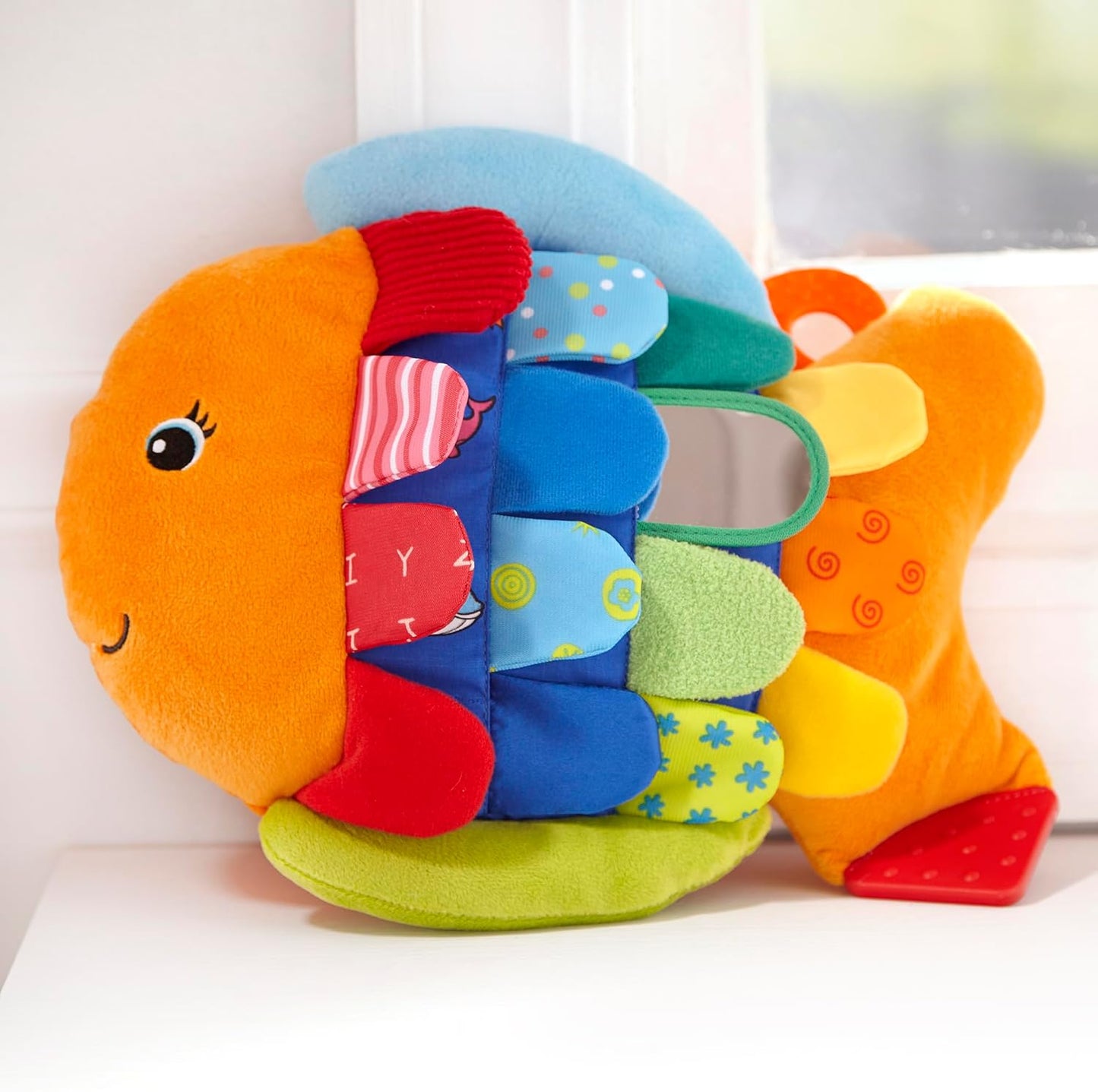 Melissa & Doug K’s Kids, Flip Fish Stuffed Animal, Soft Baby Book, Mul