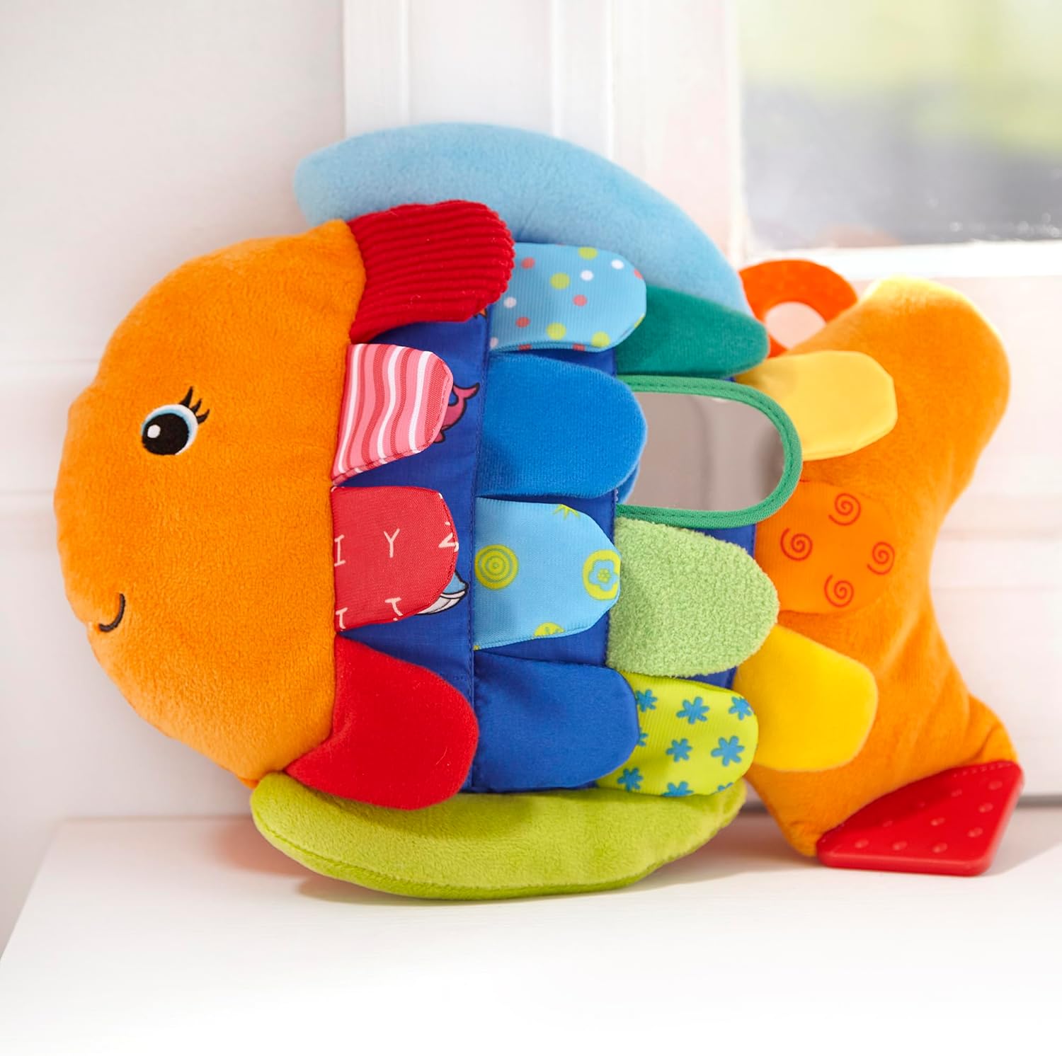 Melissa & Doug K’s Kids, Flip Fish Stuffed Animal, Soft Baby Book, Mul
