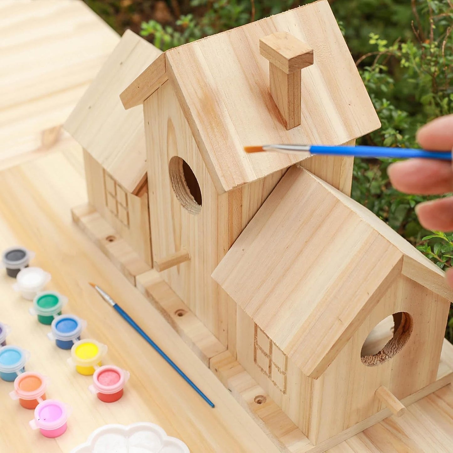 Wooden Bird House Kit,Outdoor Hanging DIY Birdhouse Kit for Kids Woodcraft,Bird Houses for Outside.