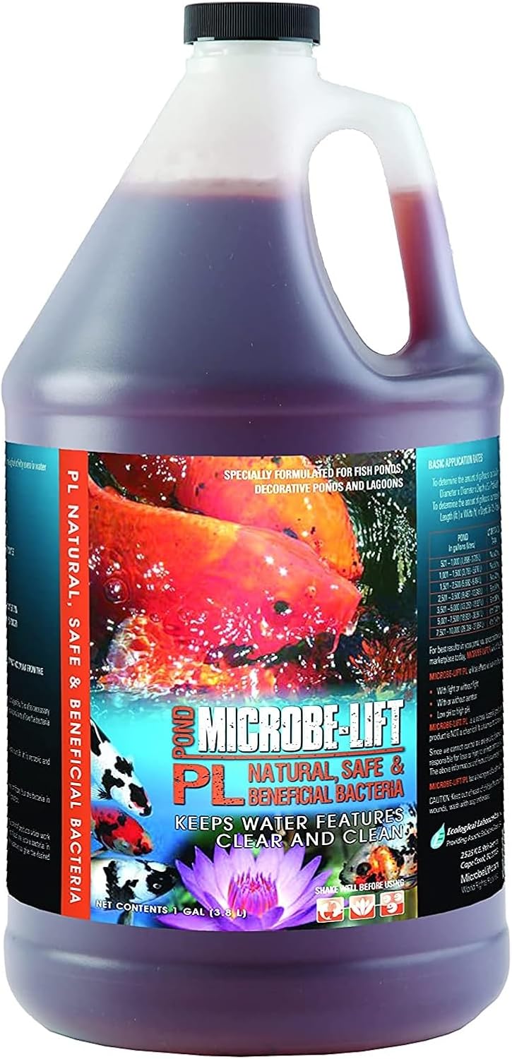 MICROBE-LIFT PL Pond and Outdoor Water Garden Cleaner, Safe for Live K