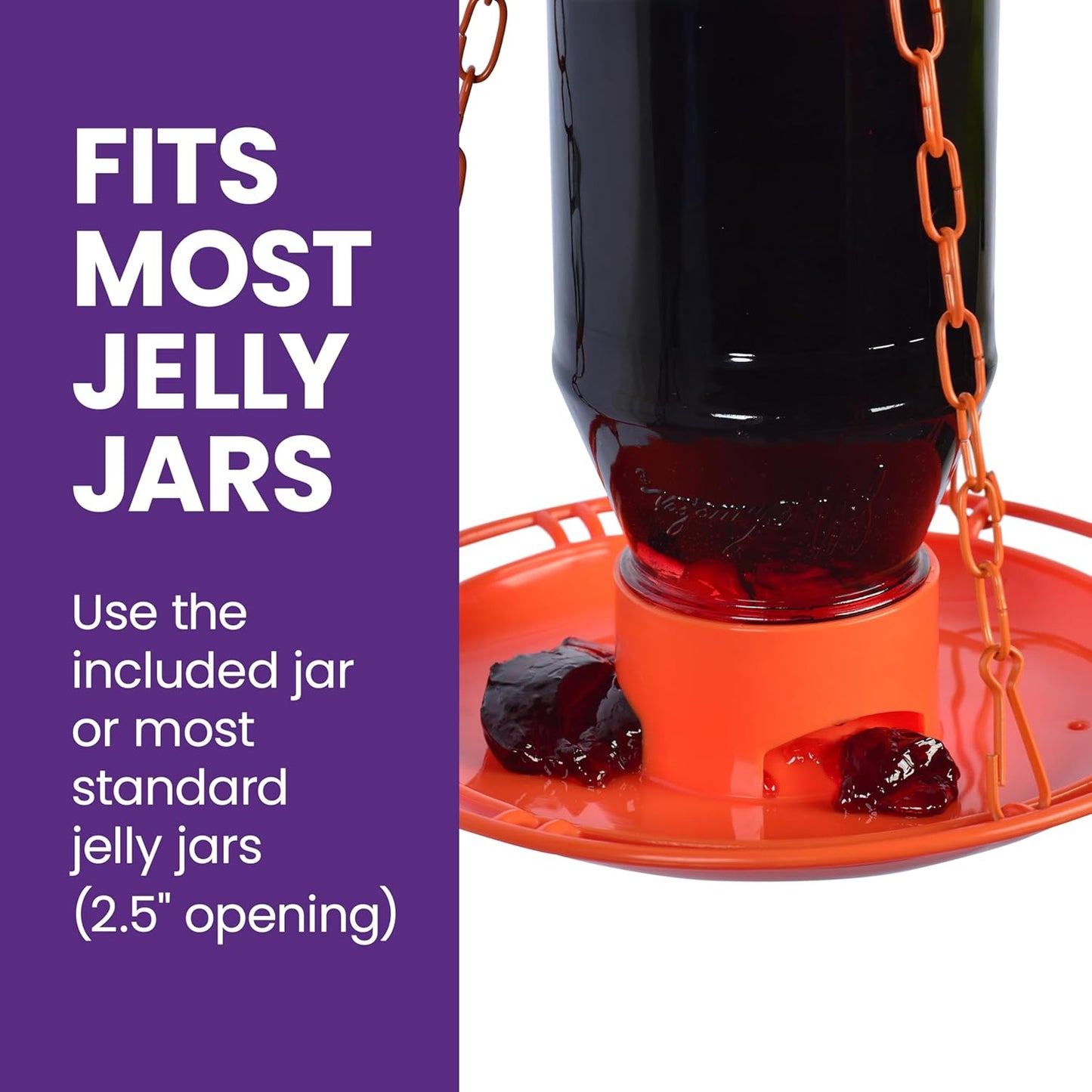Perky-Pet 253 Wild Oriole Jelly Bird Feeder - 32 Ounce Feeder Capacity