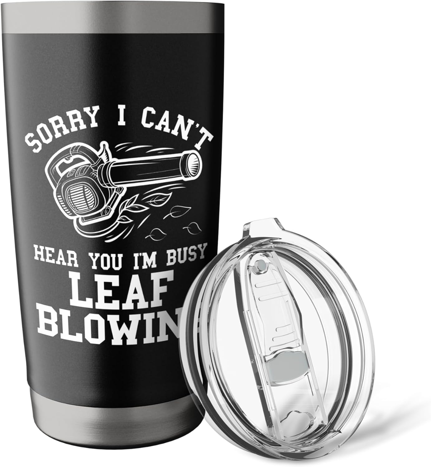Leaf Blower Mens Husband Funny Lawn Care Yard Leaves Blow Stainless Steel Insulated Tumbler