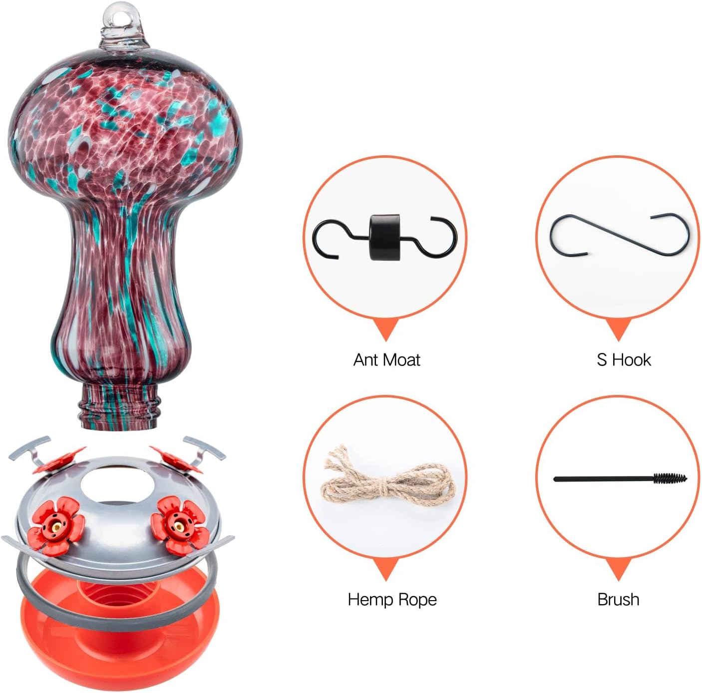Muse Garden Gifts for Women Hummingbird Feeders for Outdoors Hanging A