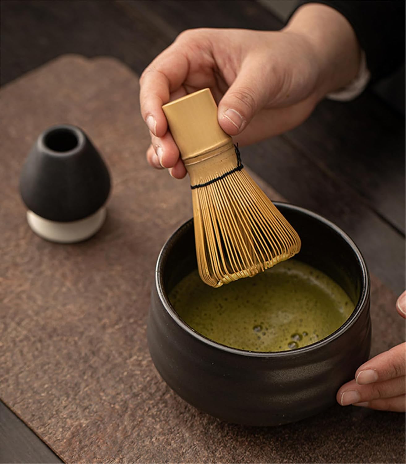 Matcha Whisk - Bamboo Whisk for Matcha Powder, Handcrafted Organic Tra