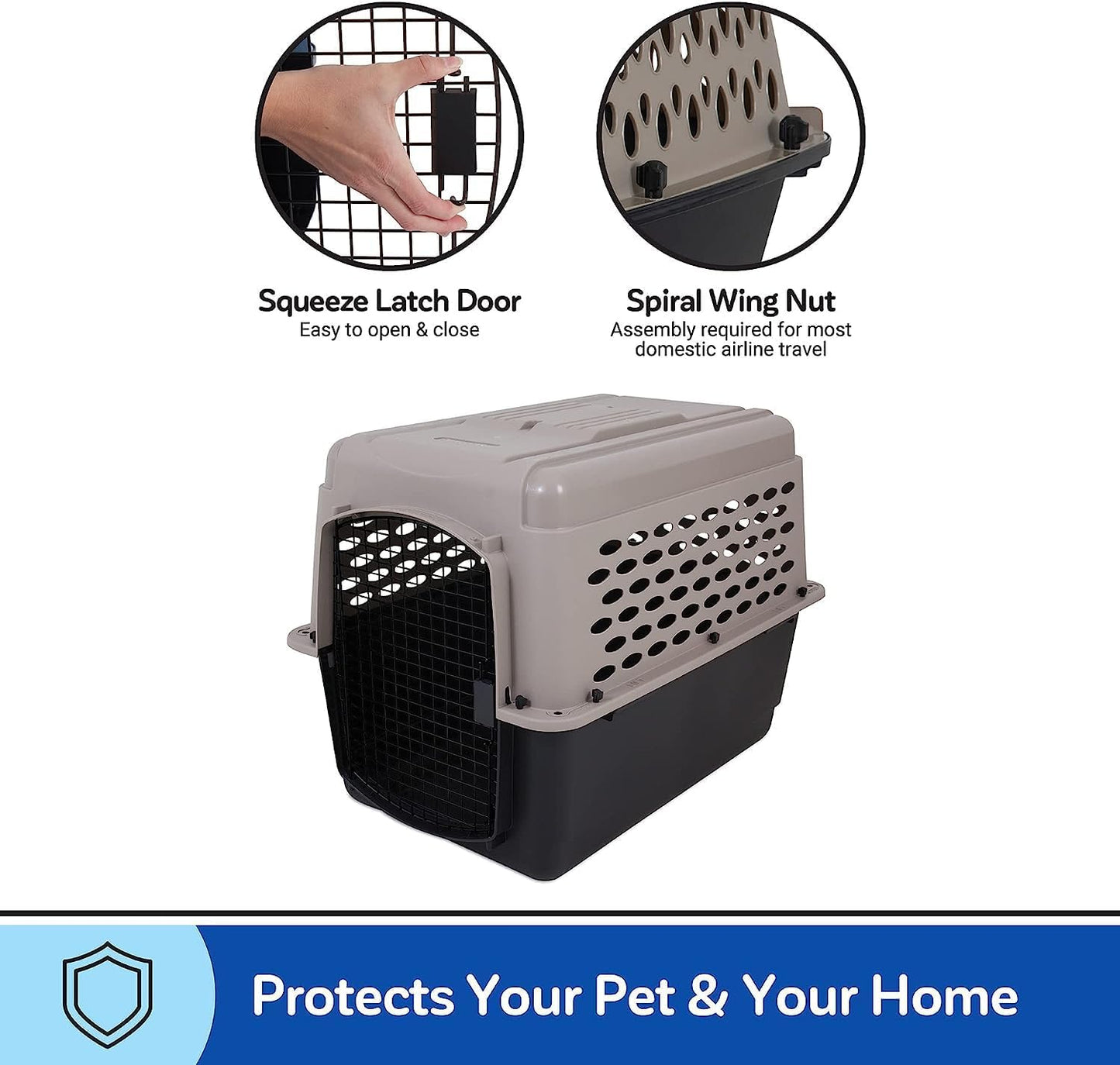 Petmate Vari Dog Kennel - Portable Dog Carriers & Crates for Medium Do