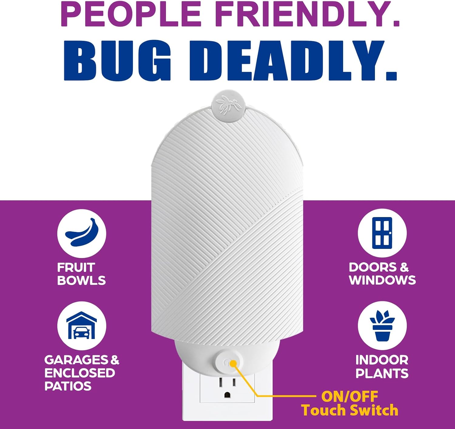 Flying Insect Trap (1 Stater & 3 Refill Cartridges), UV Light Indoor B