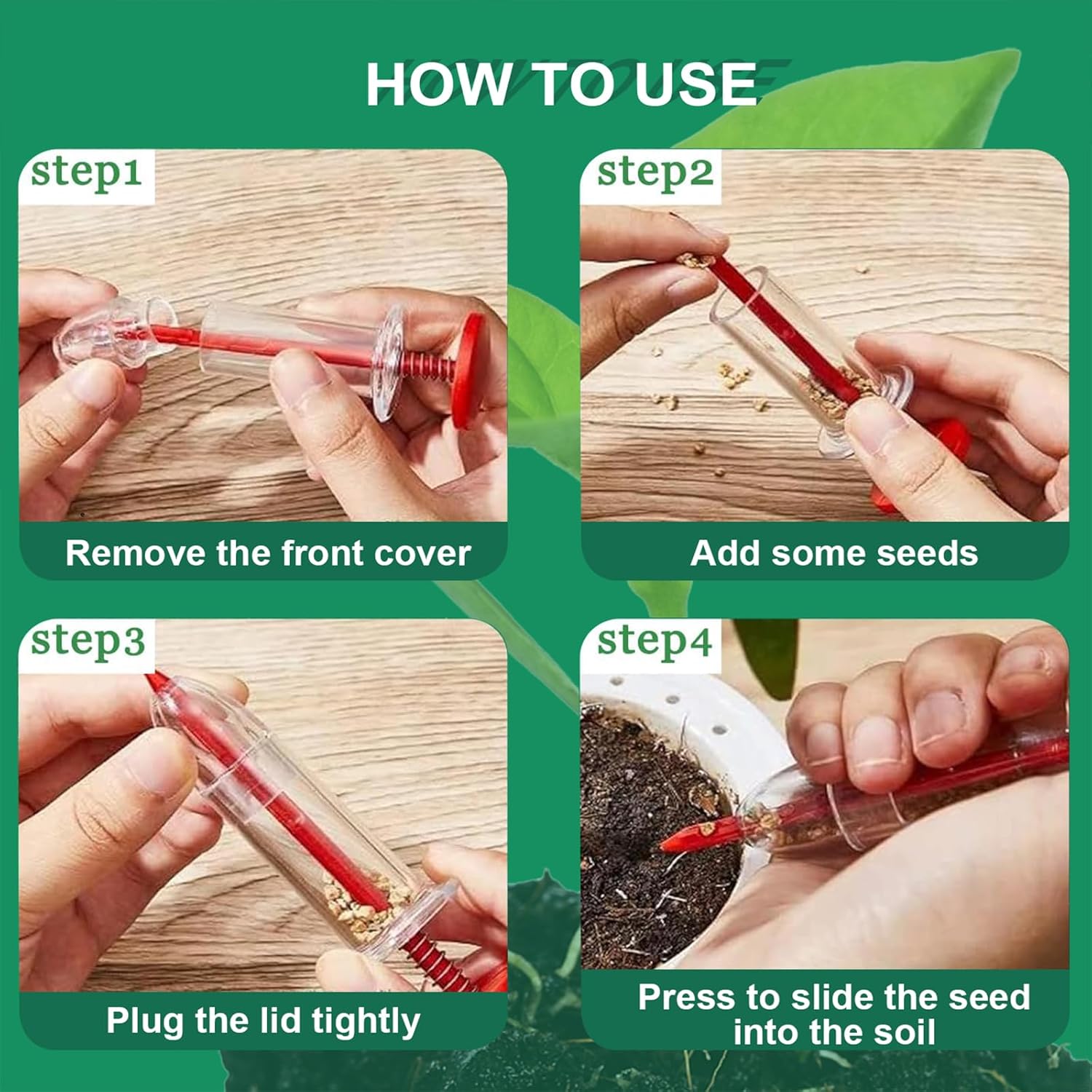Seed Spreader 12PCS Sowing Seeds Dispenser Set Mini Seed Dispenser for