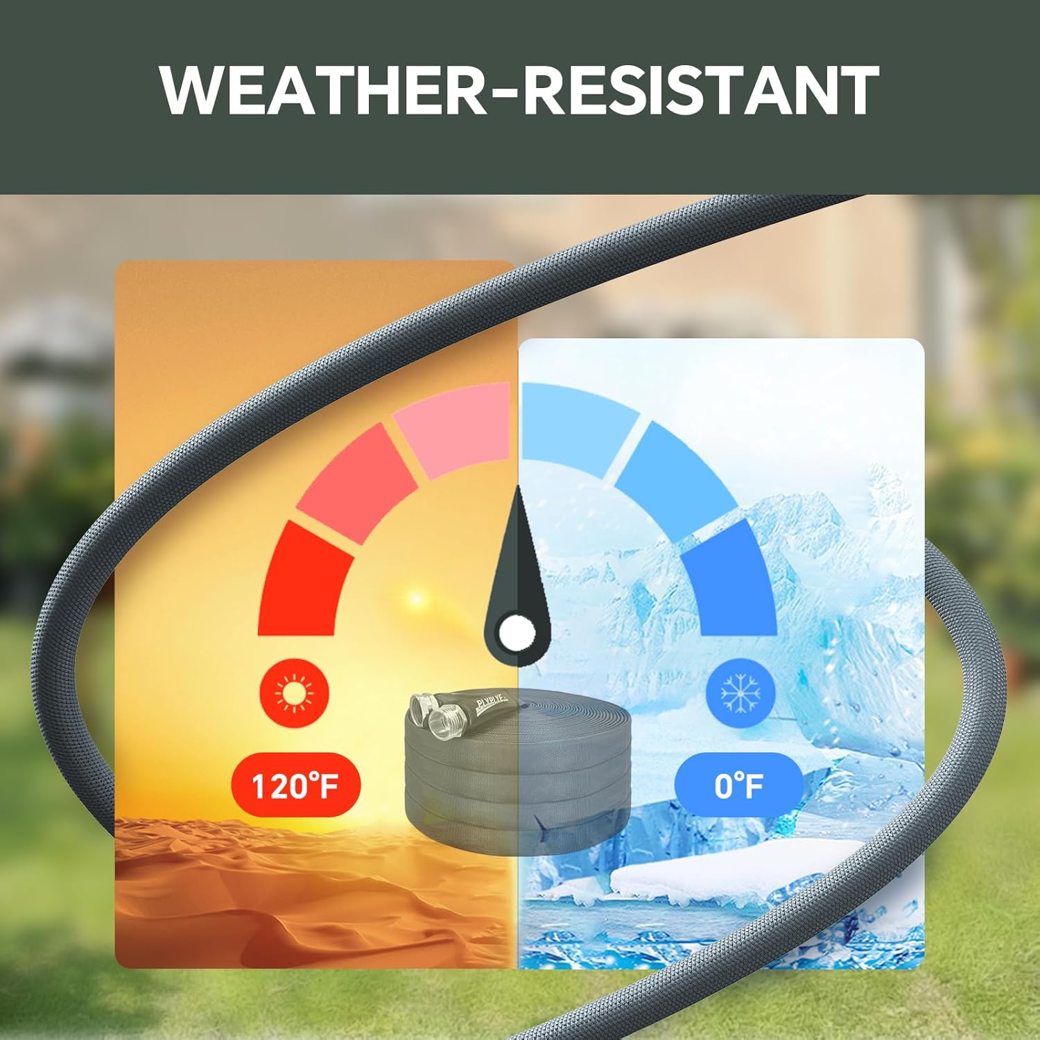 Garden Hose 100ft, Made of TPU(Not PVC), Ultra-Light & Flexible Water 