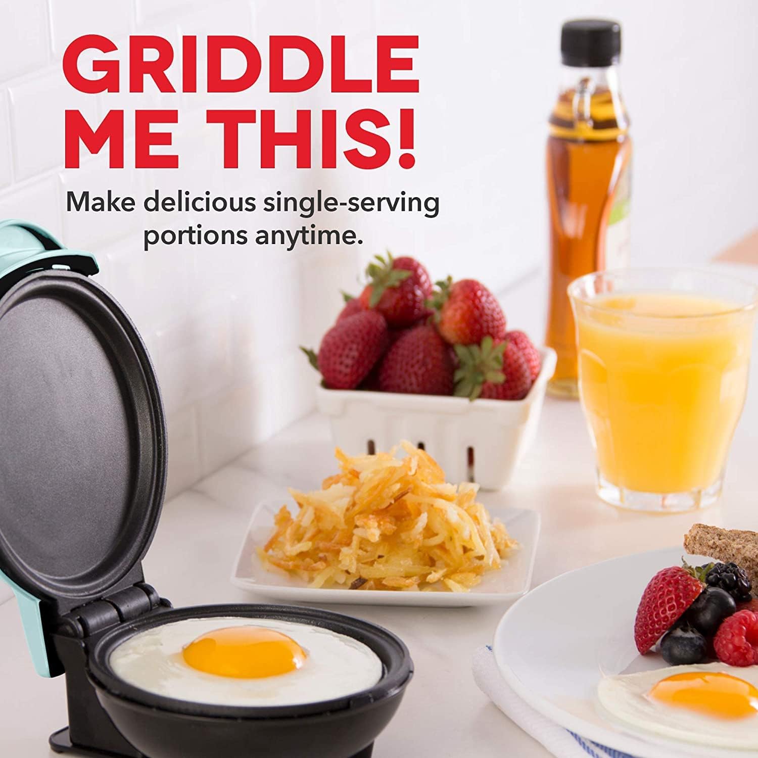 Dash Mini Maker Griddle - Compact Griddle for Creative Homemade Treats