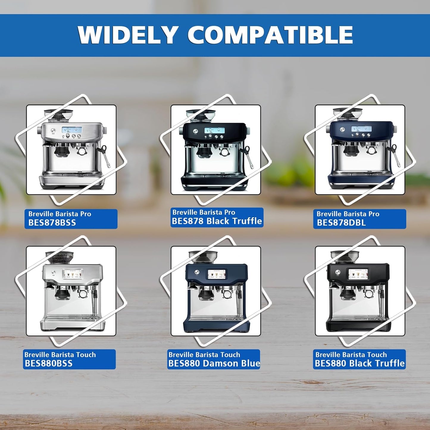 Water Filter Replacement for Breville Espresso Machine Barista Touch BES880, Barista Touch Impress BES881, Oracle Touch BES990, Oracle BES980, Dual Boiler BES920 Bambino ClaroSwiss Sage, Pro BES878