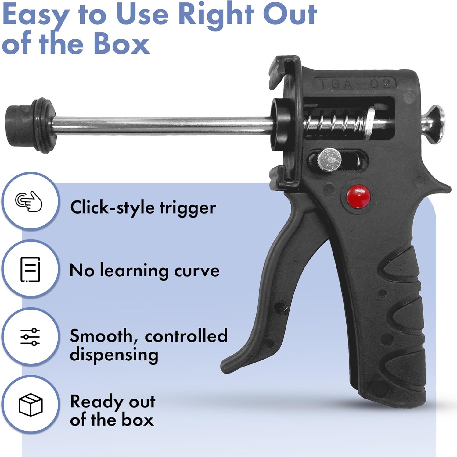 DH1 Gel Bait Gun - Precision Insect Bait Gun for Ant, Roach, and Pest 