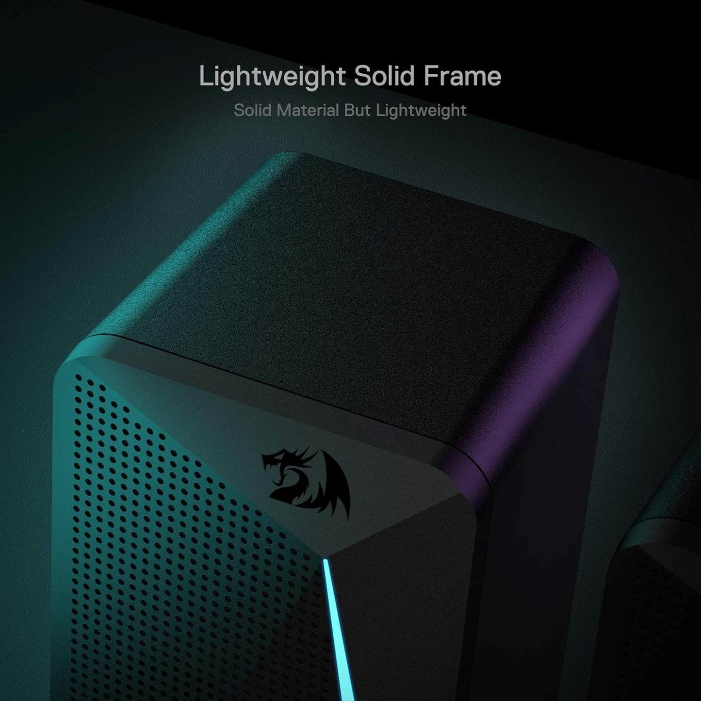 Redragon GS510 RGB Desktop Speakers, 2.0 Channel PC Computer Speaker w