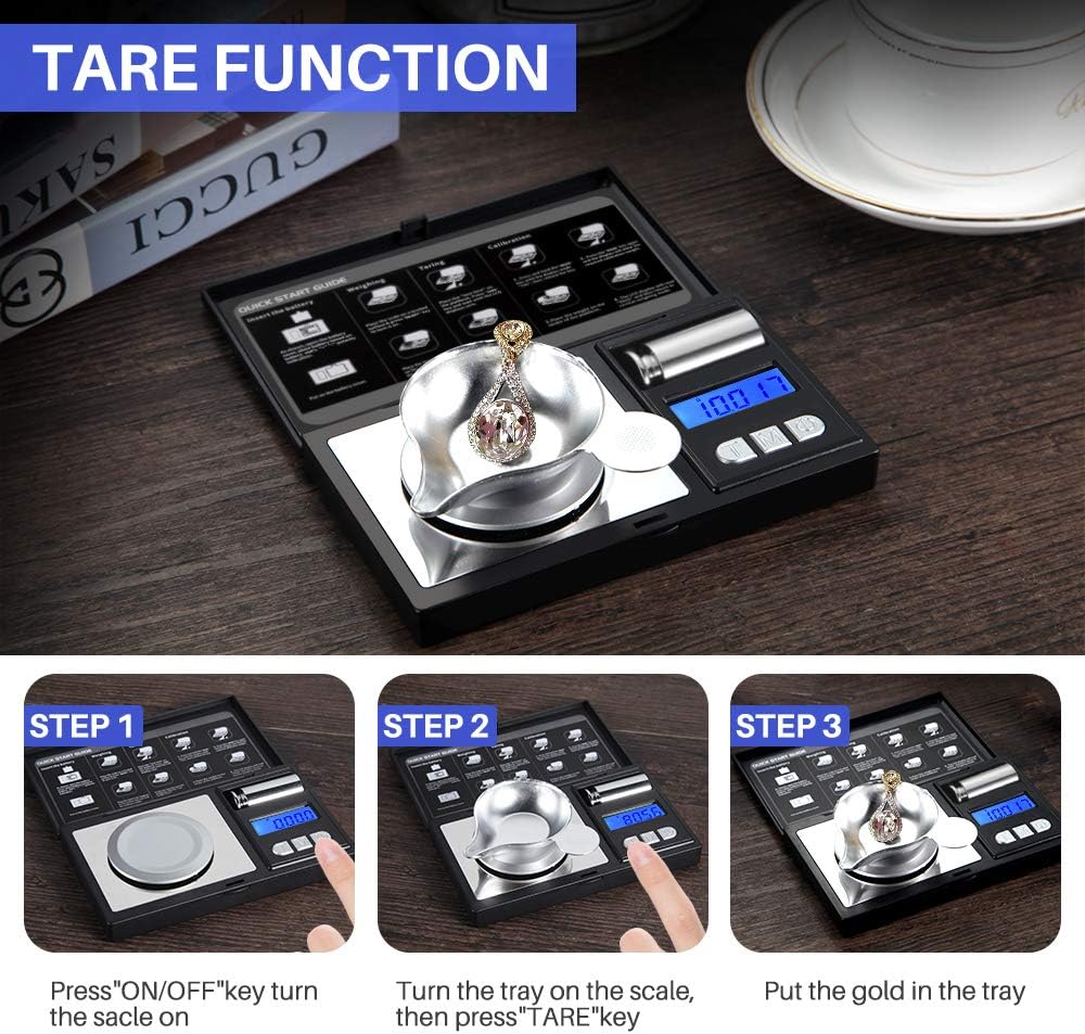 THINKSCALE Milligram Scale, 50g/0.001g Digital Jewelry Scale, Micro Gr