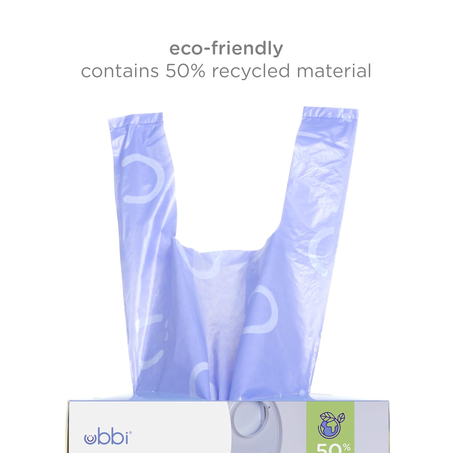 Ubbi Disposable Diaper Sacks, Lavender Scented, Easy-To-Tie Tabs, Diap