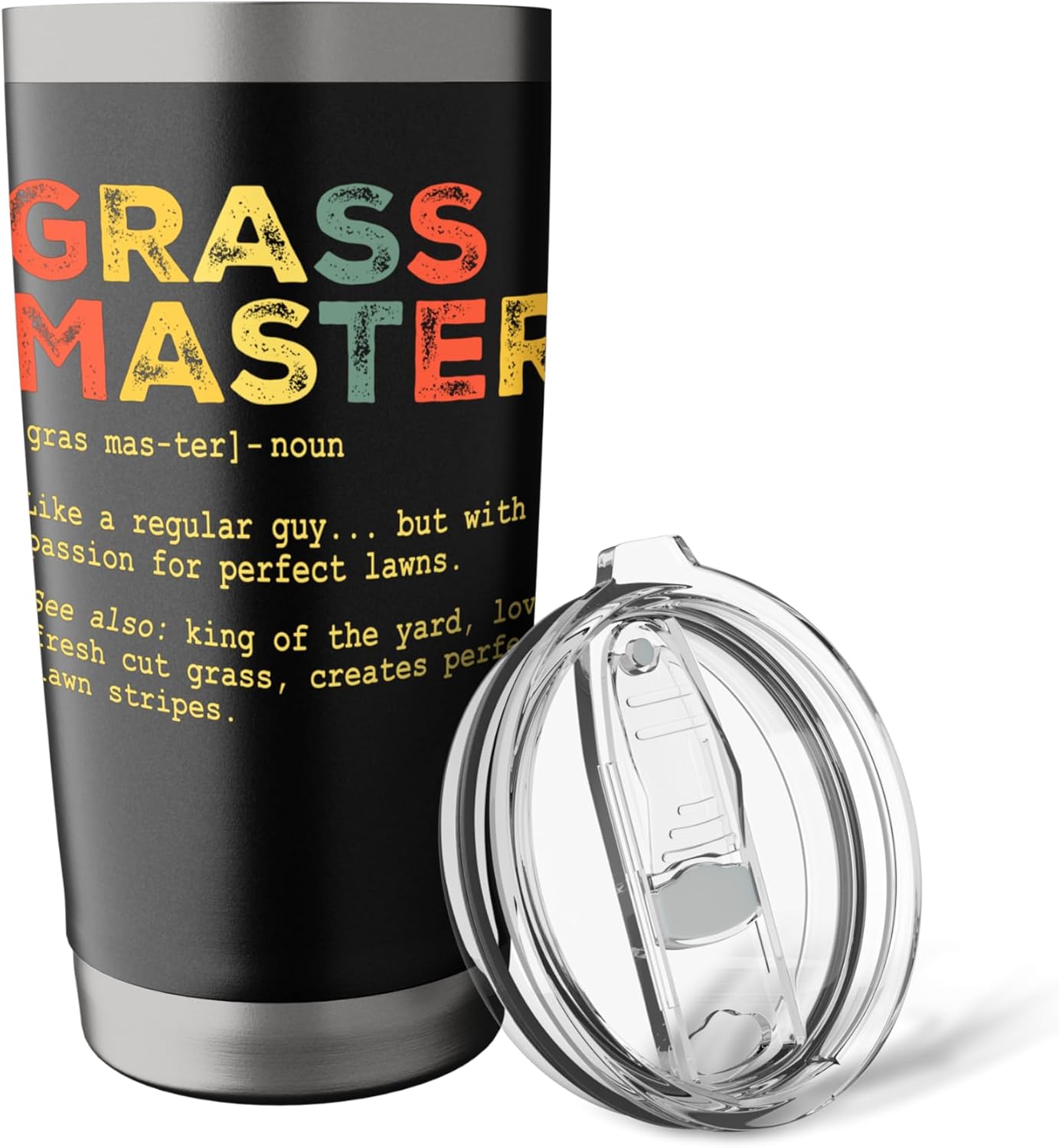 Lawn Care Grass Master Gardener Gardening Yard Maintenance Stainless Steel Insulated Tumbler