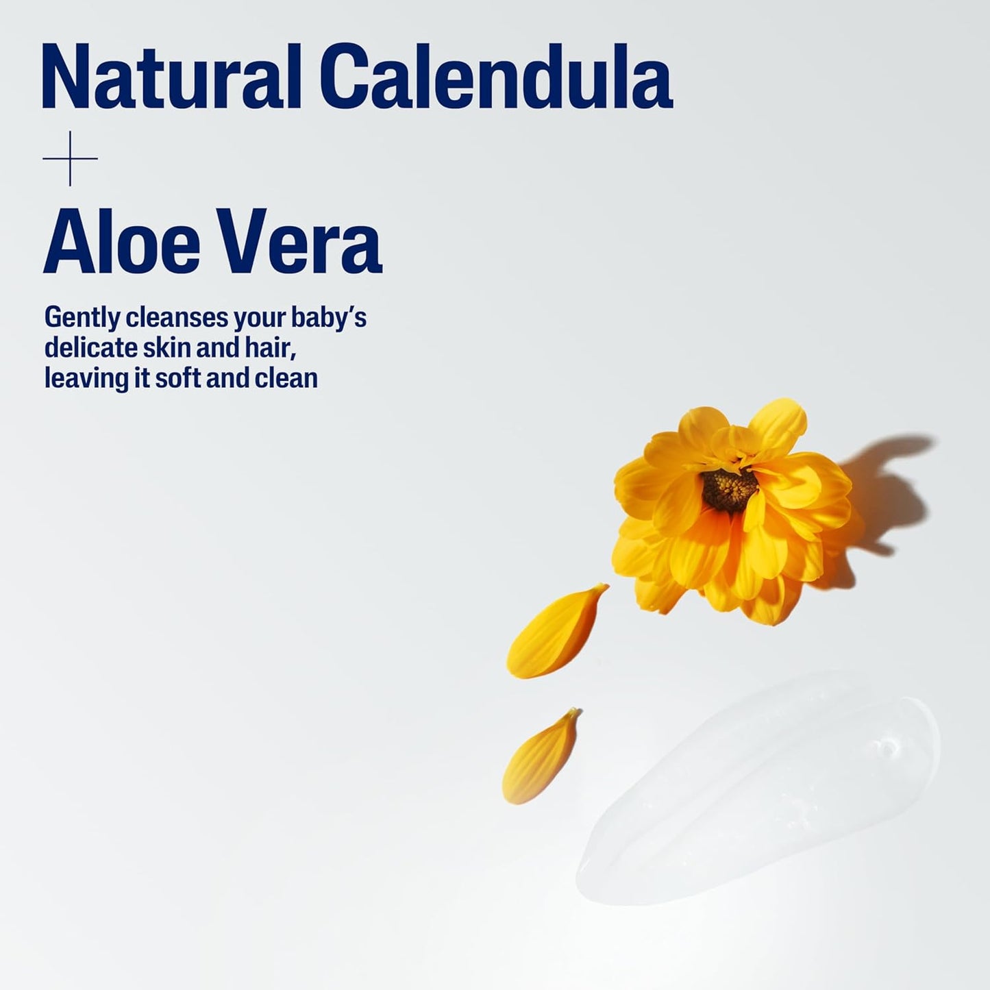 Cetaphil Baby Shampoo and Body Wash with Organic Calendula, Tear Free,