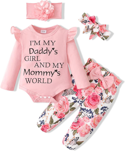 SUNNY PIGGY Newborn Infant Baby Girl Clothes Ruffle Romper Toddler Gir