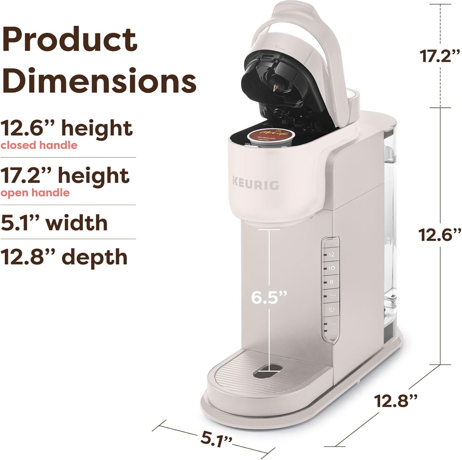 Keurig K-Express Single Serve K-Cup Pod Coffee Maker, 3 Brew Sizes, St