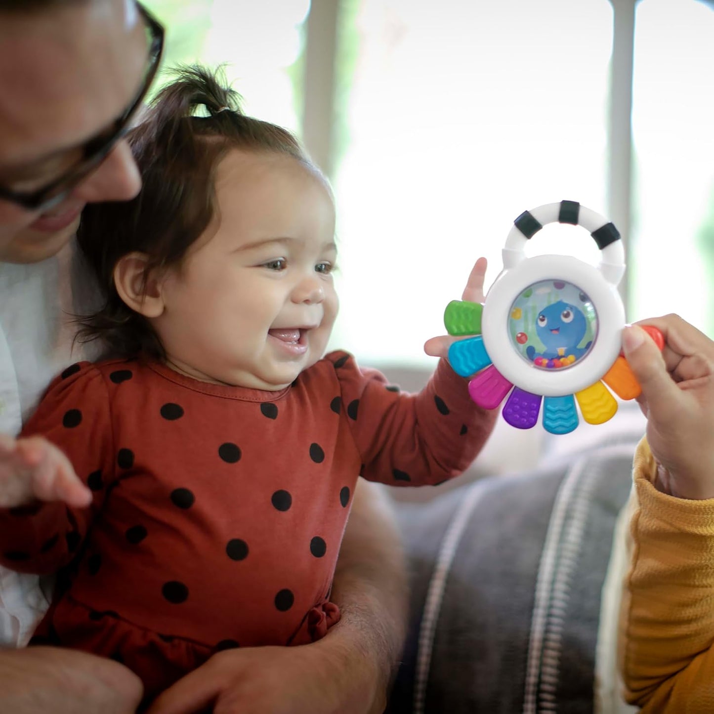 Baby Einstein Outstanding Opus The Octopus Sensory Rattle & Teether Mu