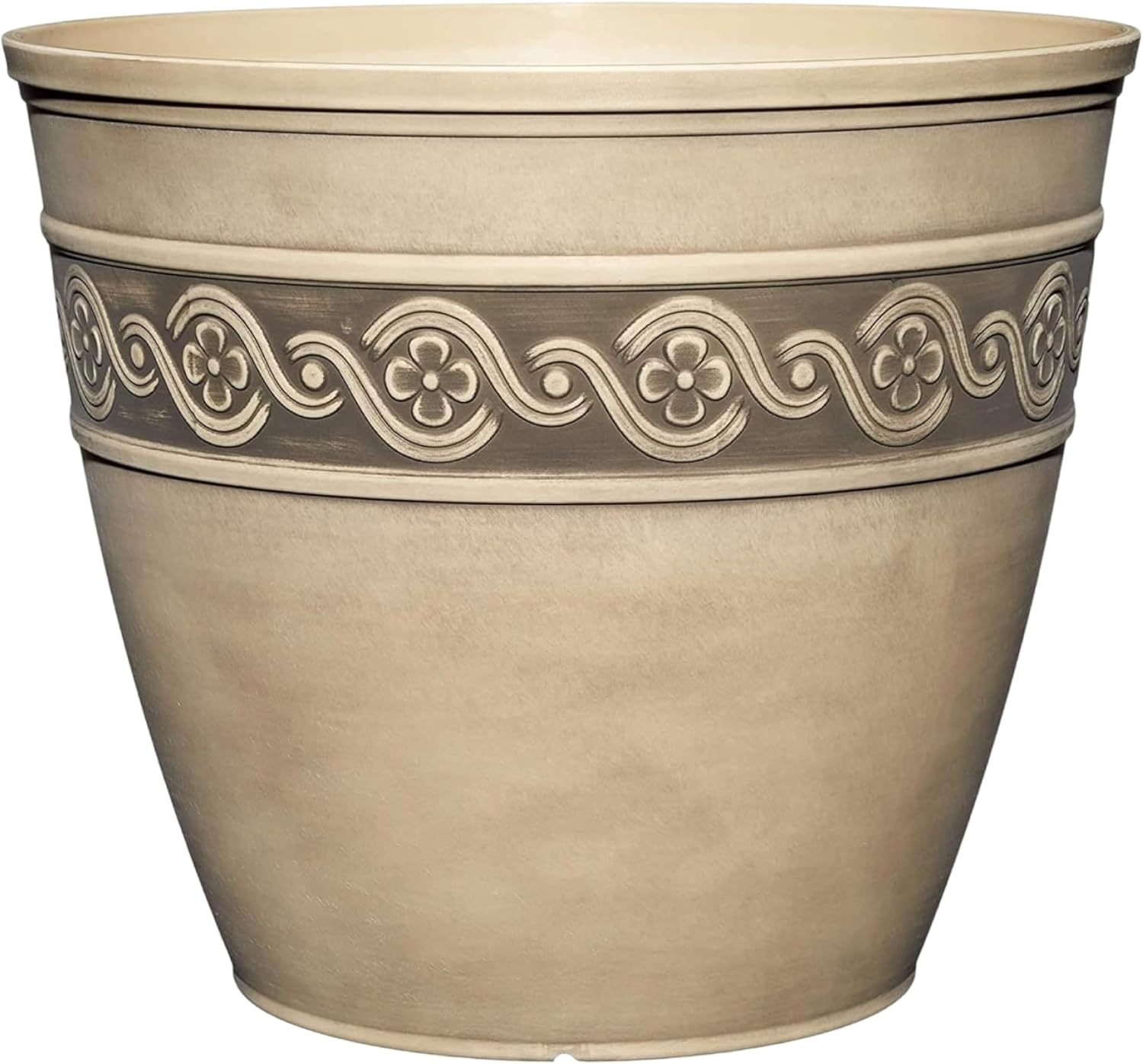 Classic Home and Garden Corinthian Resin Planter Pot - Outdoor & Indoo