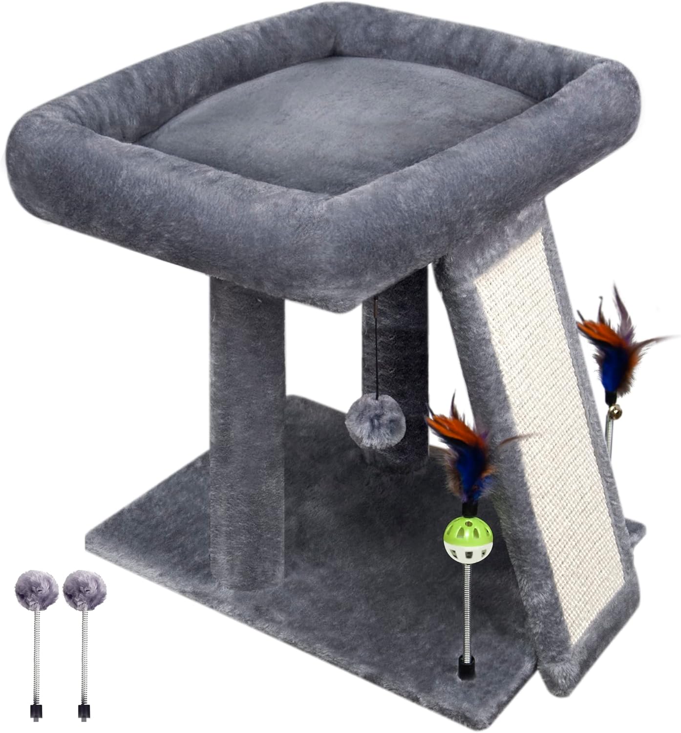 TWDEPART Cat Tree Tower with Cat Scratching Post for Indoor Cats, Acti