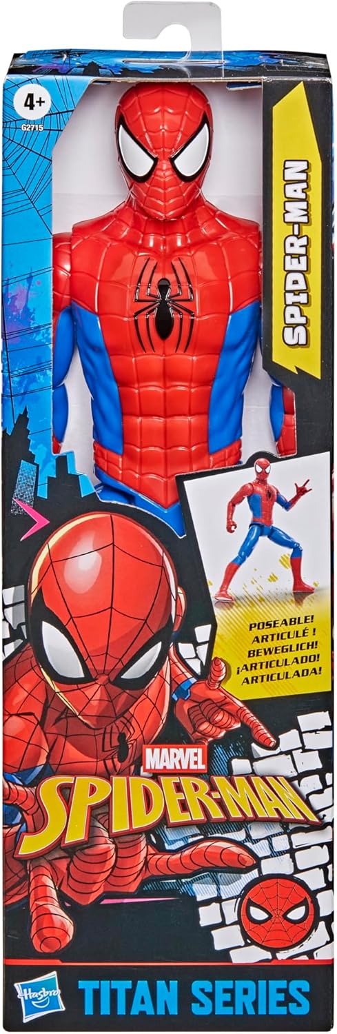 Marvel Spider-Man Titan Series Action Figure, 12-Inch (30 cm) Super He