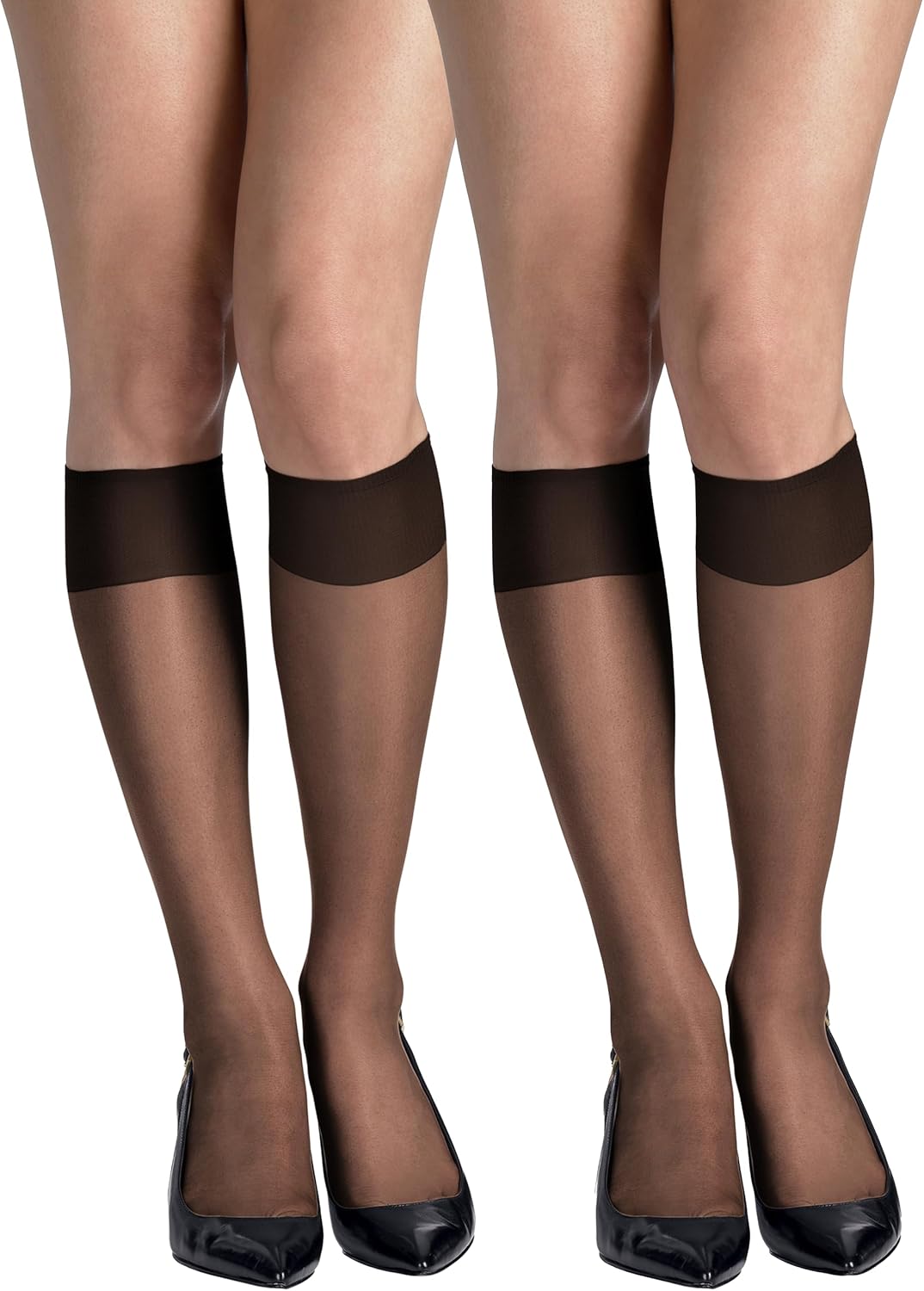 Hanes Silk Reflections Women's Silky Sheer Reinforced Toe Knee-High St