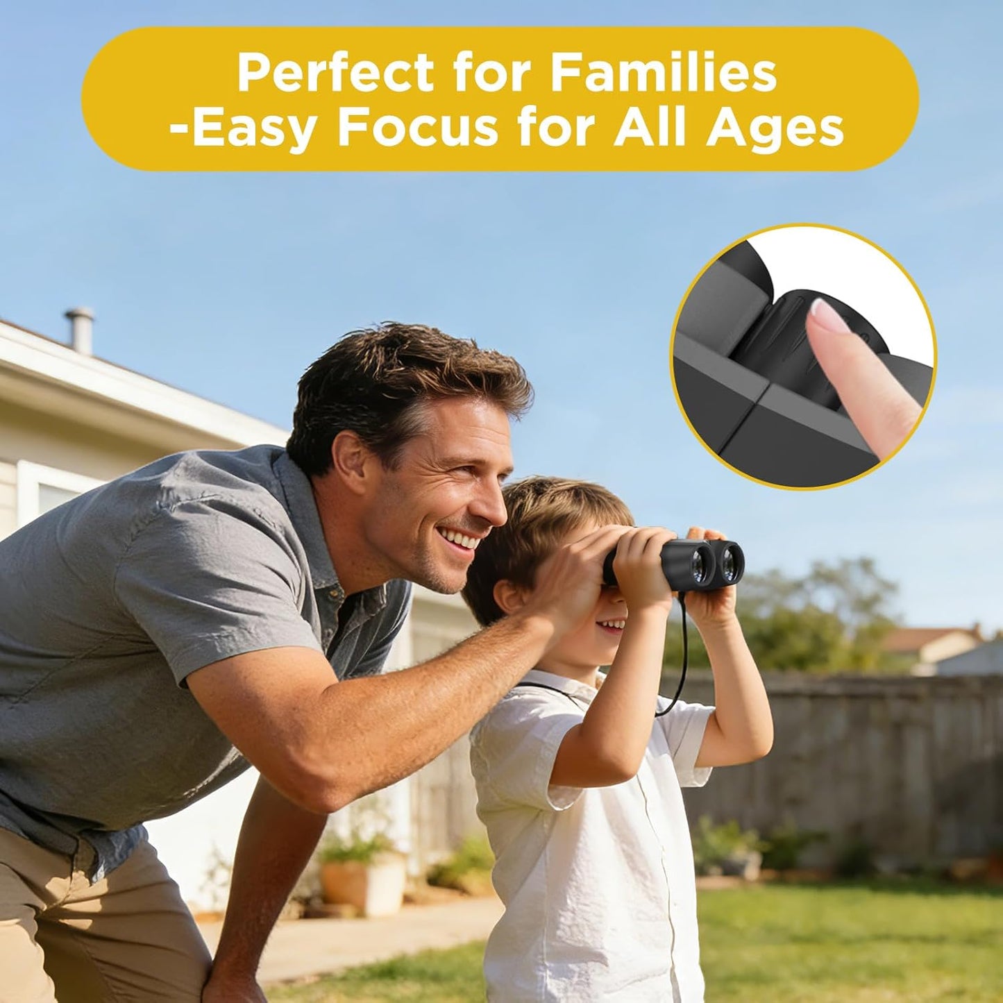 10x25 Compact Binoculars for Adults & Kids - High Power Mini Binoculars with BAK4 Prism & FMC Coating for Bird Watching, Hiking, Cruise Travel - Includes Carrying Case & Neck Strap