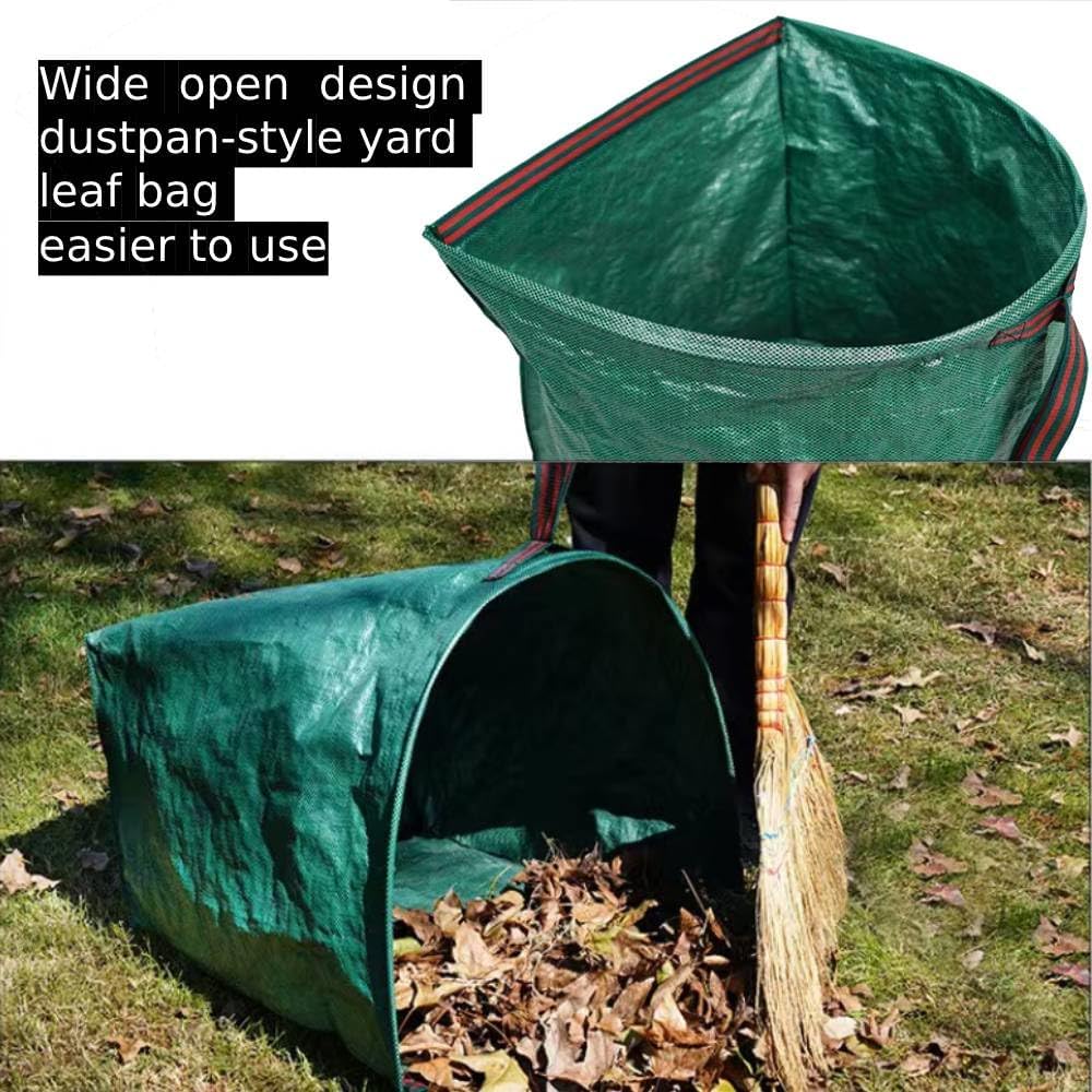 72 Gallon Garden Bag for Debris, 2-Pack Yard Waste Bag with Large Dust