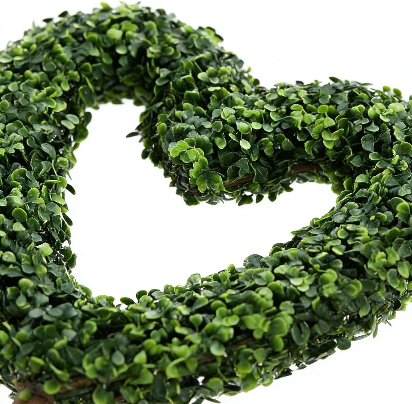 Outdoor Topiary - 25.5in Valentines Plant with Stake, Heart Shaped Decorative Greenery for Planter Pot Potted Courtyard, Porch Wedding Farmhouse Backyard Display, Seasonal Landscape Ornament