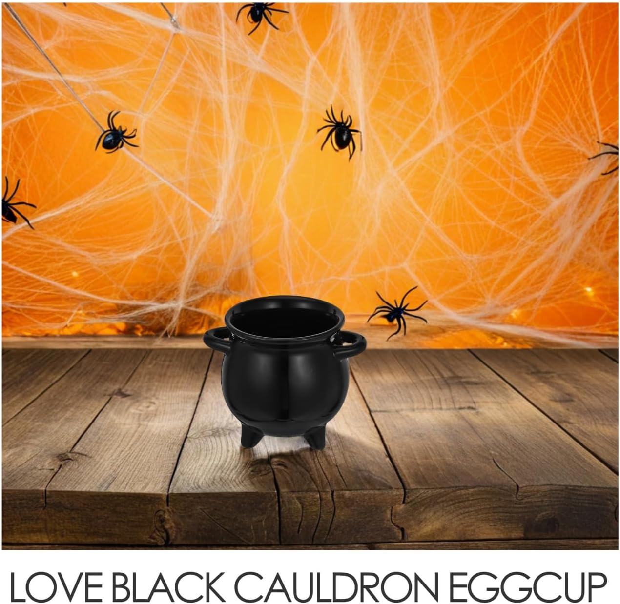 BESTOYARD Halloween Candy Jar Ceramic Cauldron Planter Small Pot for Kitchen Storage and Party Treats Unique Witch Design