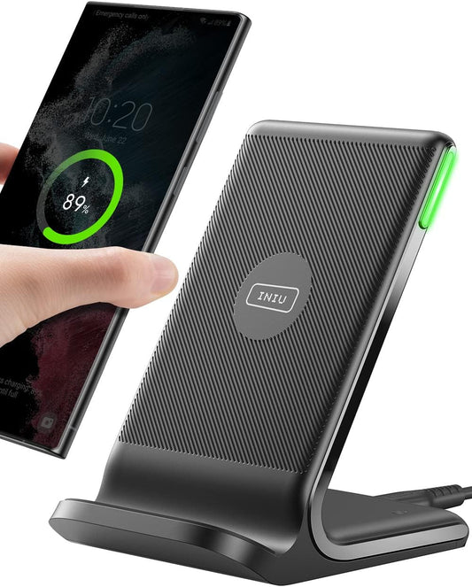 INIU Wireless Charger, 15W Fast Wireless Charging Station with Sleep-F