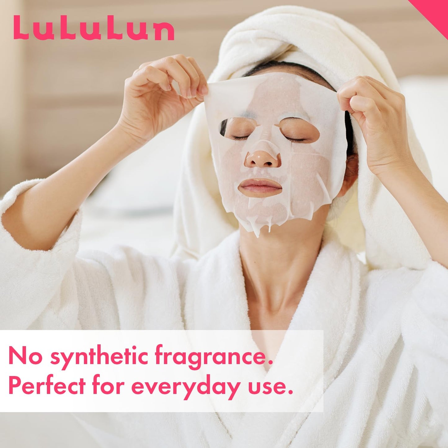 Lululun 32EA Anti Aging Face Mask for Women, Daily Face Masks Skincare