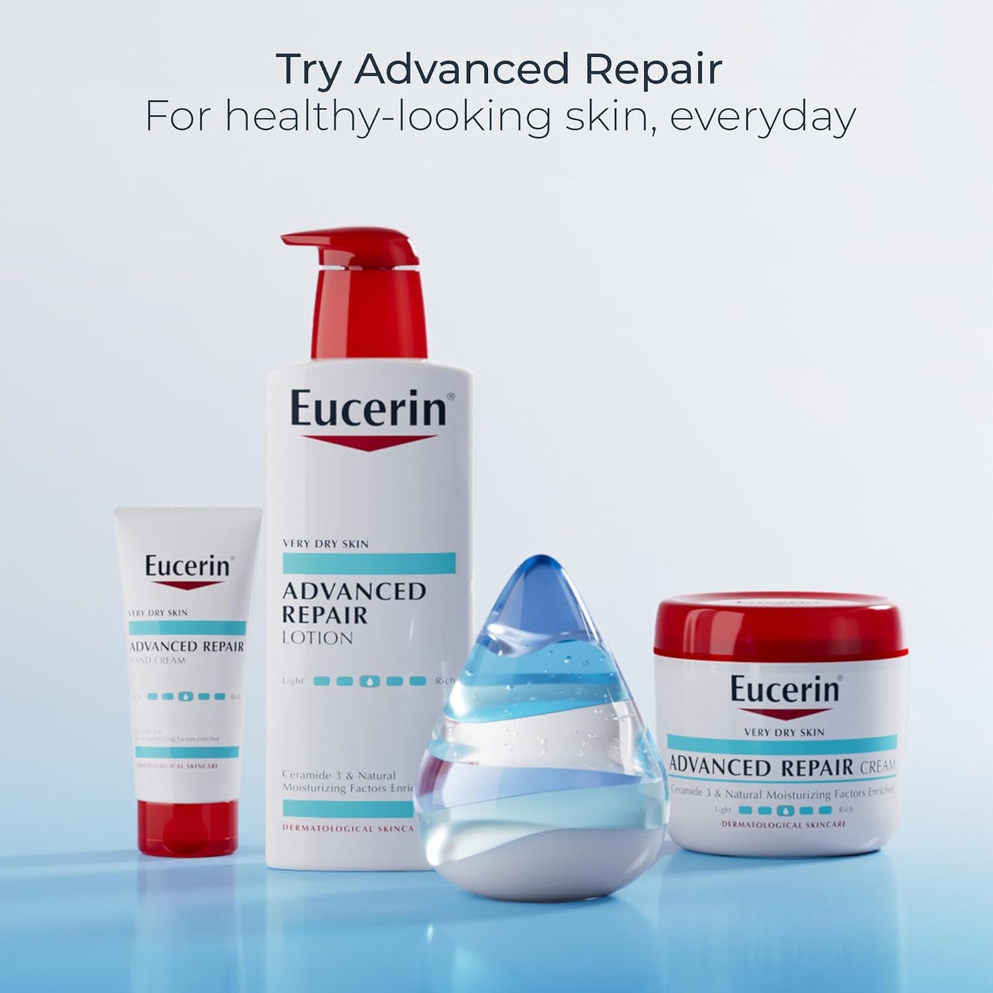 Eucerin Advanced Repair Body Lotion for Very Dry Skin, Unscented Lotio