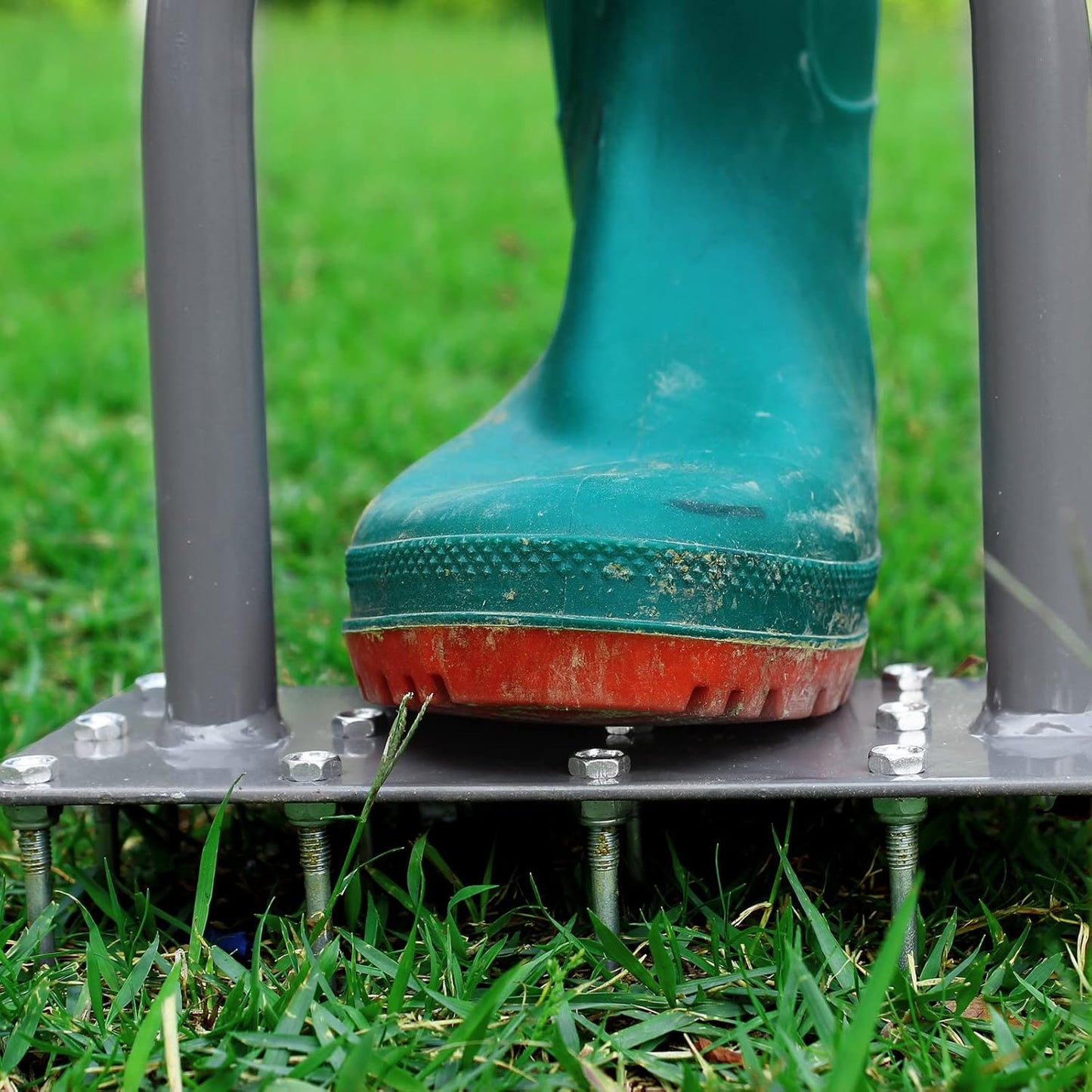 Walensee Lawn Aerator Spike Metal Manual Dethatching Soil Aerating Law