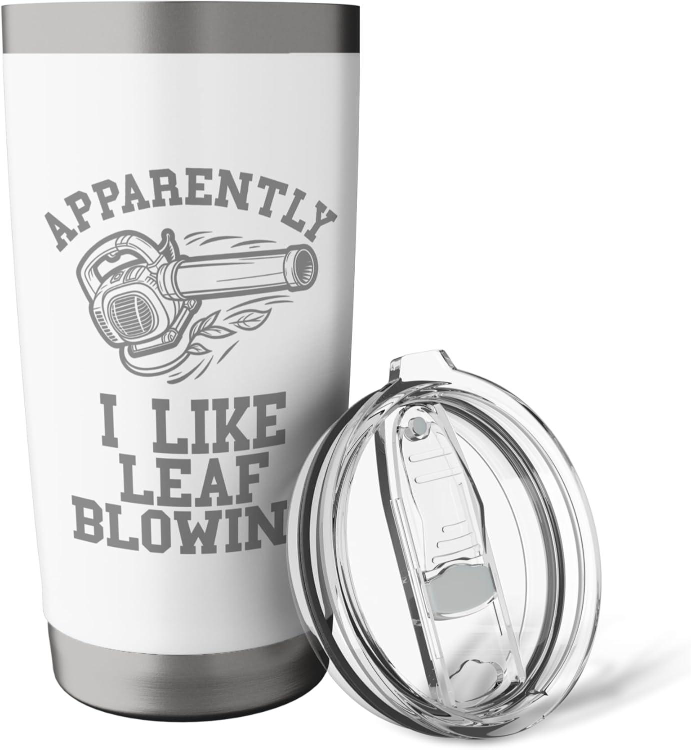Leaf Blower Shirt Men Landscaping Funny Lawn Care Leaves Stainless Steel Insulated Tumbler