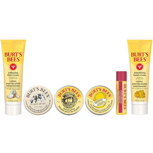 Burt's Bees Gifts Ideas, Tips and Toes Kit, 6 Travel Size Products - P