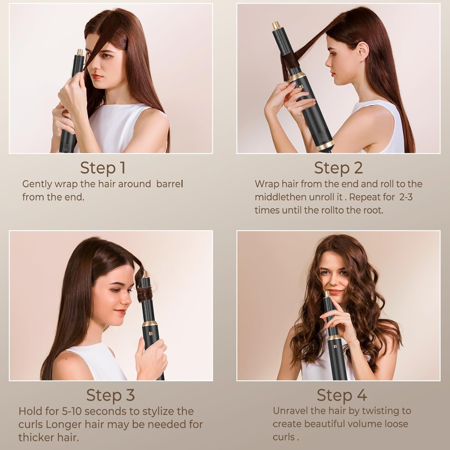 5 in 1 Hair Dryer Brush Set, Negative Ion Blow Dryer Brush Upgrade Hot