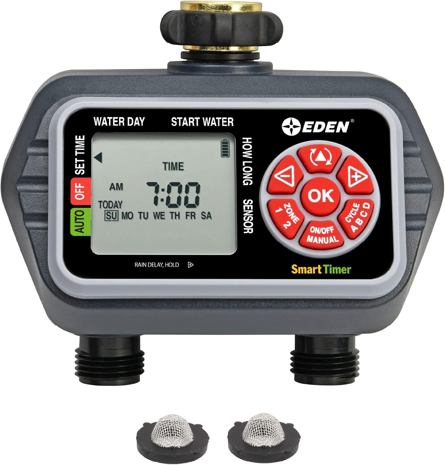 Eden 93412 Programmable Digital Water Timer 2-Zone, Compatible with Wi