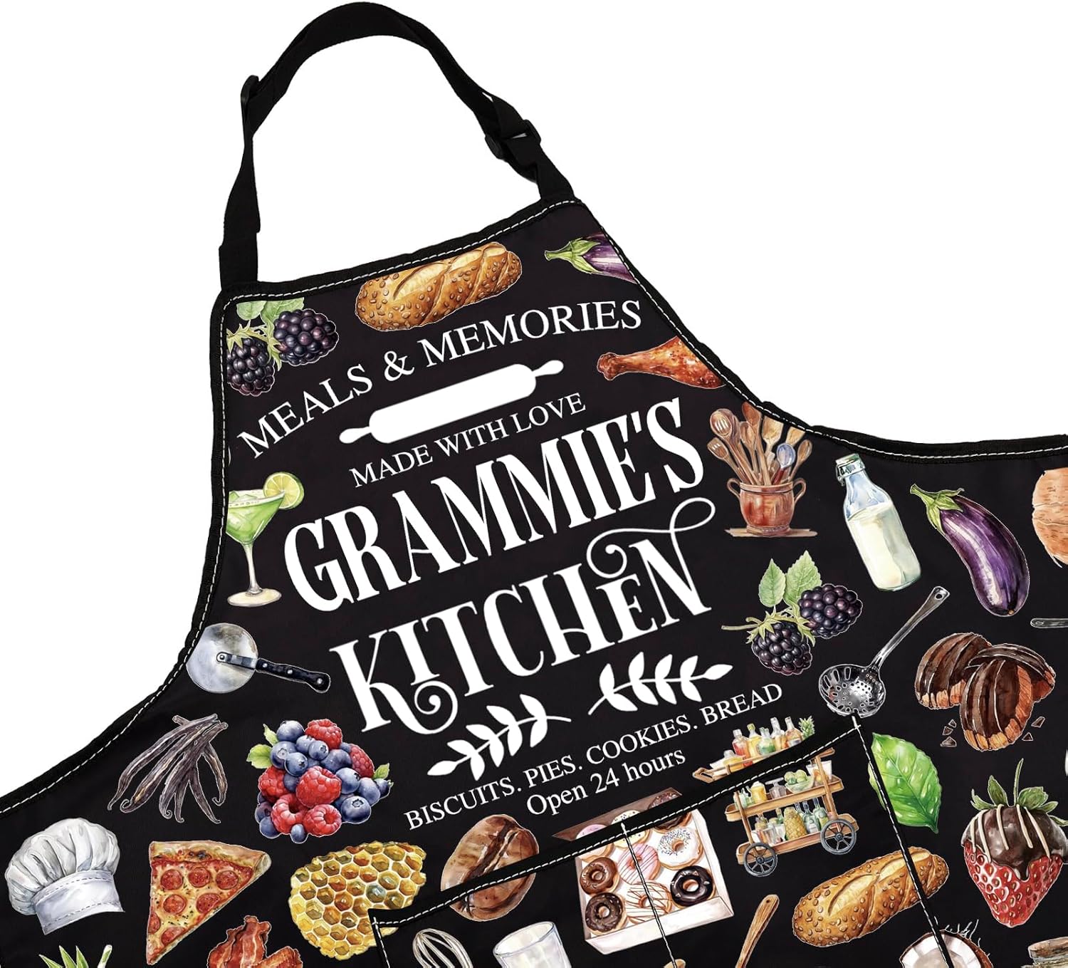 WCGXKO Grammie’s Kitchen Apron Grandmother Birthday Gift Best Grammie 
