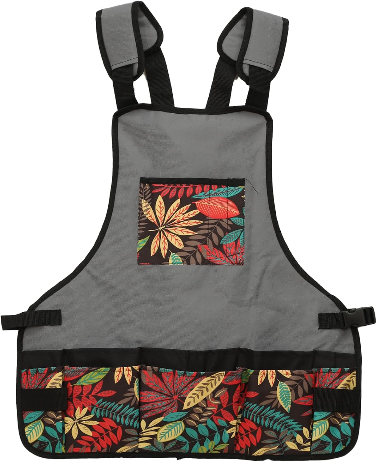 Adults Garden Apron with Multi-Pockets Garden Tool Apron Home Garden Gifts Garden Lovers Gifts Grey One Size