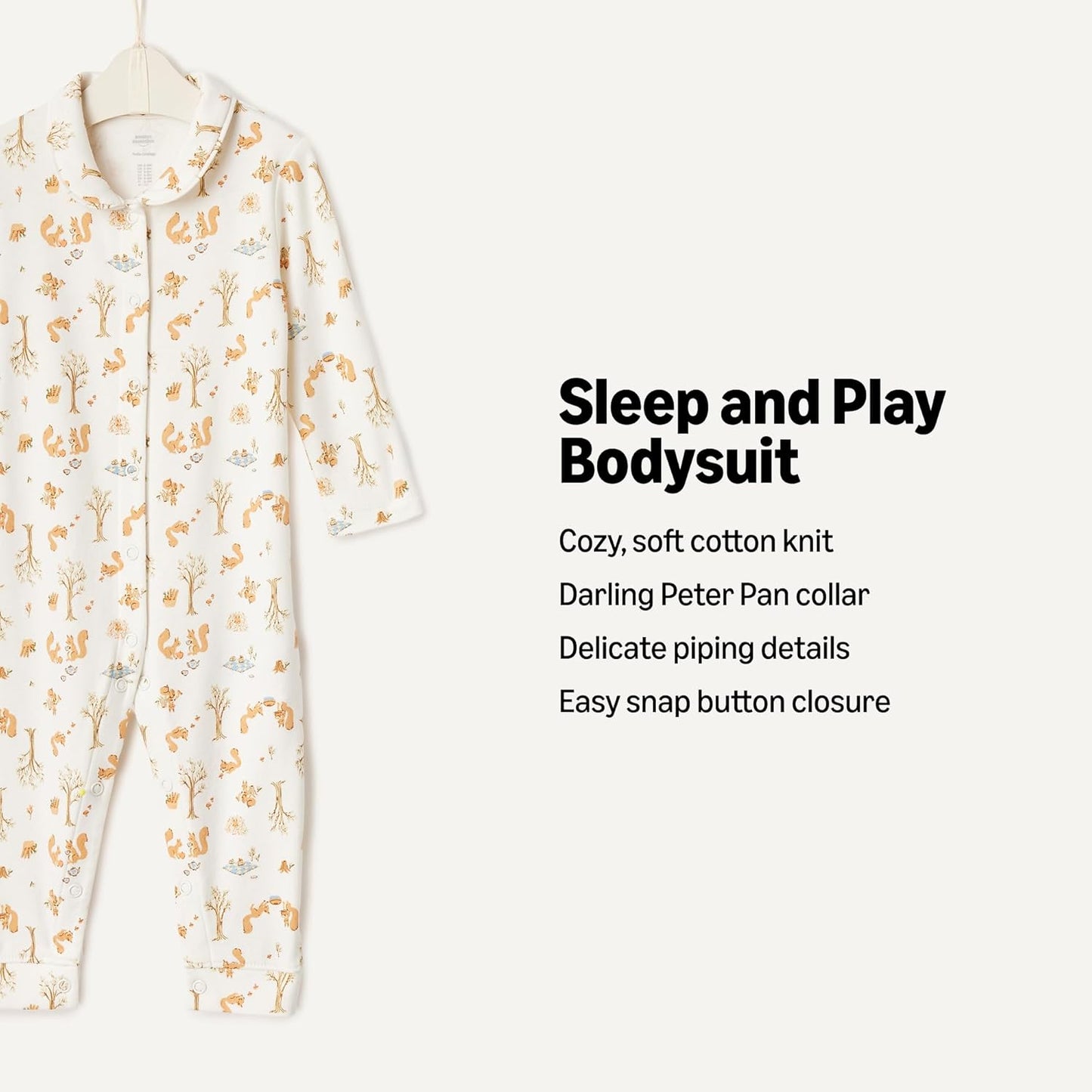 Amazon Essentials x Sofia Grainge Unisex Babies' Cotton Footless Sleep